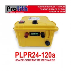 Batteries Lithium BATTERIE PROLITH PLPR 24 VOLTS 120 AH 60A