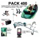 Pack 400 complet + remorque + Sondeur Eagle 4X + sonde Tableau arrière 200 Khz